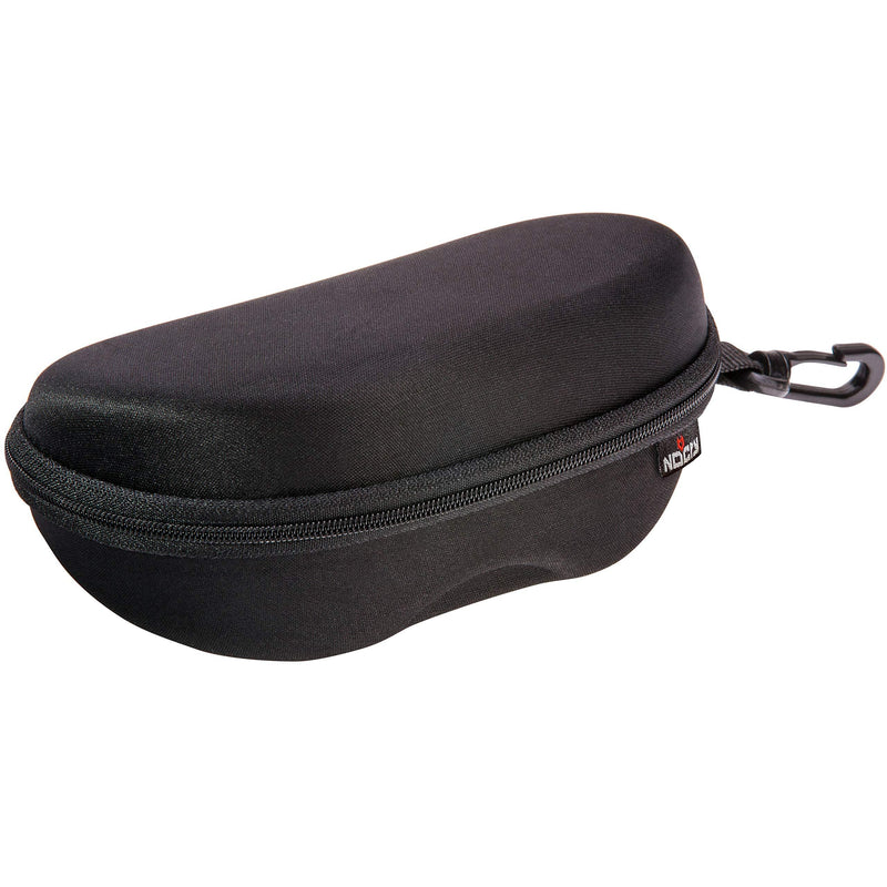 NoCry Storage Case for Safety Glasses with Felt Lining, Reinforced Zipper and Handy Belt Clip For Glasses