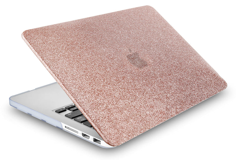 KECC Compatible with MacBook Pro 13 inch Case 2019-2016 with Touch Bar A2159 A1989 A1706 A1708 Protective Plastic Hard Shell + Keyboard Cover + Sleeve Plastic (Rose Gold Sparkling) Rose Gold Sparkling