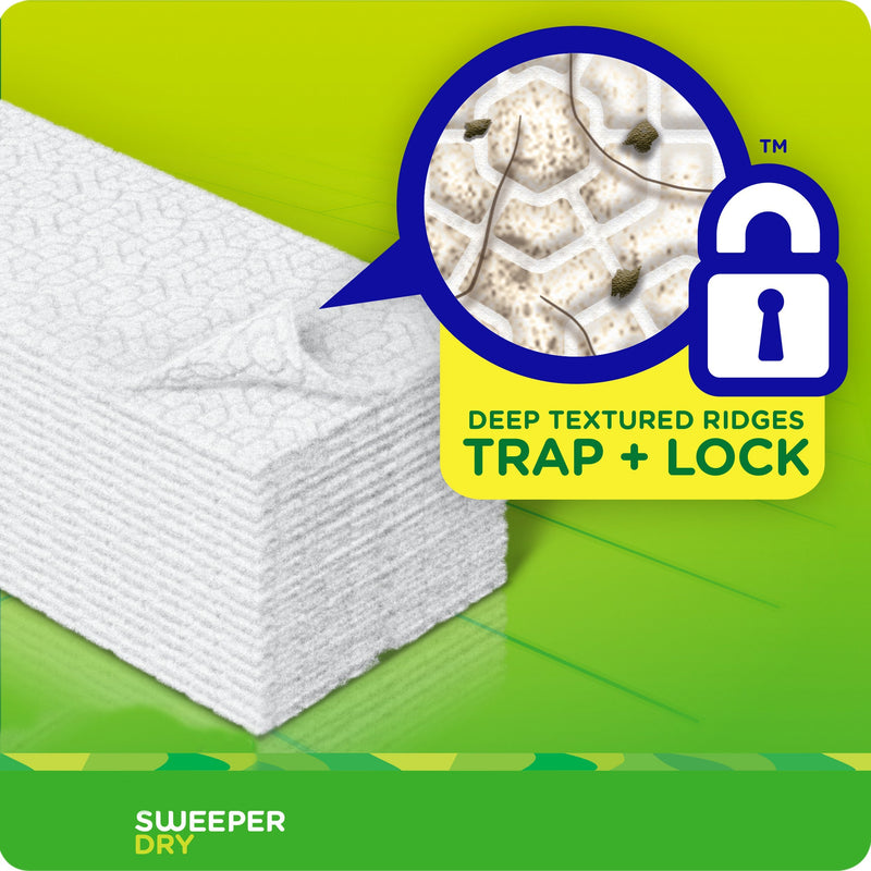 Swiffer Sweeper Dry Mop Refills for Floor Mopping and Cleaning, All Purpose Floor Cleaning Product, Unscented, 52 Count (Packaging May Vary) Swiffer Sweeper Refills