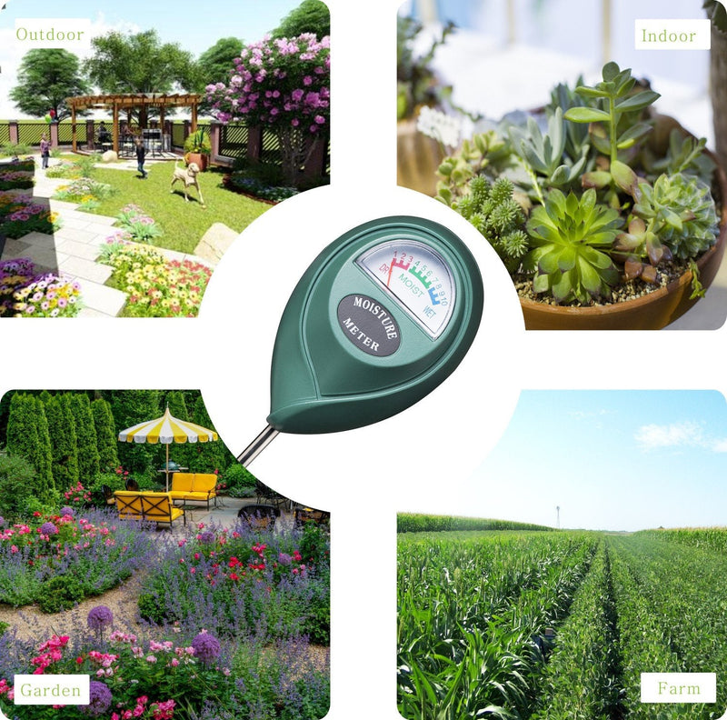 XLUX Soil Moisture Meter, Plant Water Monitor, Soil Hygrometer Sensor for Gardening, Farming, Indoor and Outdoor Plants, No Batteries Required 26CM