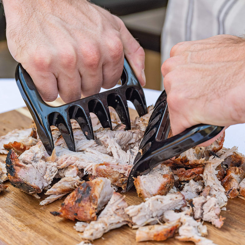 Meat Claws for Pulled Pork Shredding (2) | Bbq Grill Tools for Meat Handling | Heat Resistant Nylon Forks Perfect for Smoker Barbeque | Gift Box and Bonus Recipe Ebook