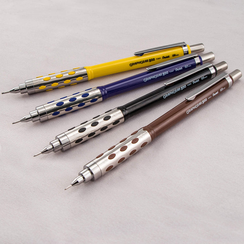 Pentel Graph Gear 800 Mechanical Drafting Pencil, 0.3mm, Brown Barrel with Lead (PG803LZBP) 1 Pencil, Lead and Eraser