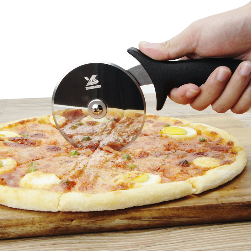 BIGSUNNY Pro Pizza Cutter Razor Sharp Wheel Blade Dia 4-inch(10cm)