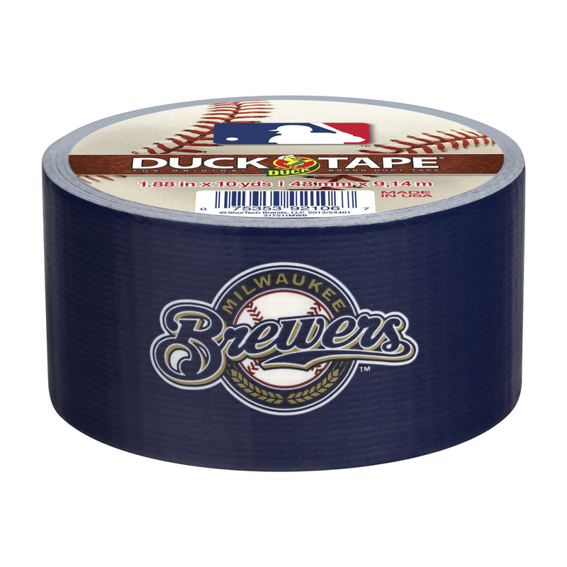 Duck FBA Milwaukee Brewers, Single Roll Brand 240750 MLB Team Logo Duct Tape, 1.88-Inch by 10-Yard, 1-Pack