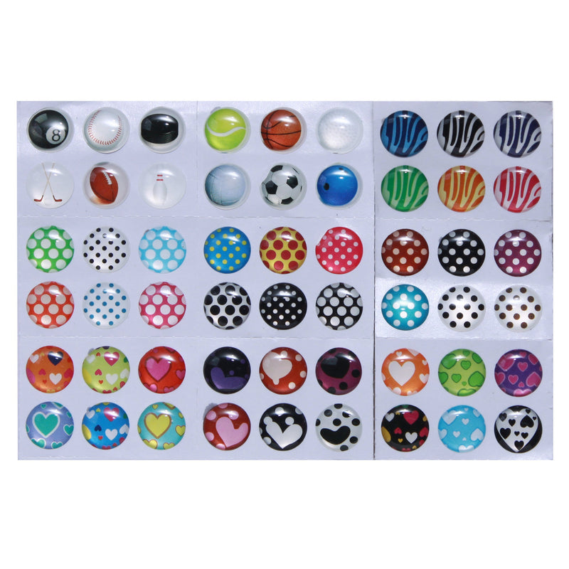 Wisdompro Home Button Sticker for Apple iPhone, iPod, iPad, Pattern 2 (216 Pieces)