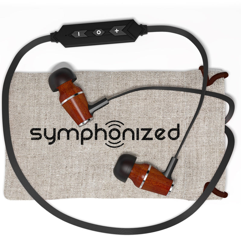 Symphonized XTC Wireless Earphones, Bluetooth Stereo in Ear Headphones, Active Earbuds with in-Line Mic and Volume Controls, for Gym, Sport, Travel (Black) Black