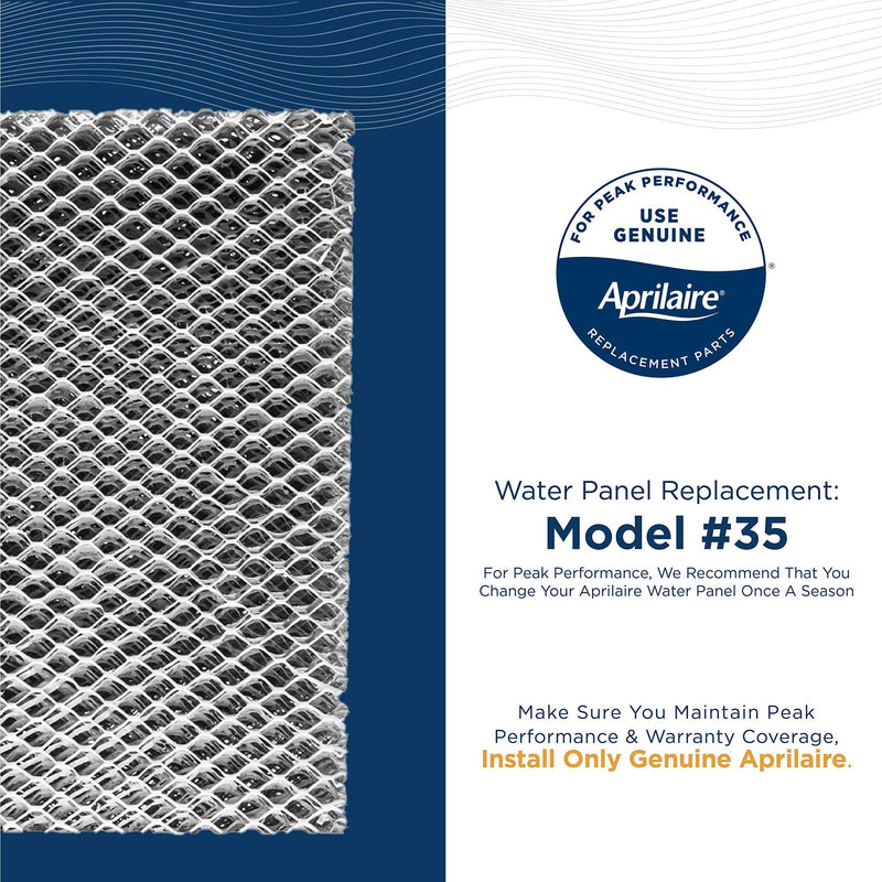 Aprilaire - 35 A1 35 Replacement Water Panel for Whole House Humidifier Models 350, 360, 560, 568, 600, 600A, 600M, 700, 700A, 700M, 760, 768 (Pack of 1) Single Pack (1)