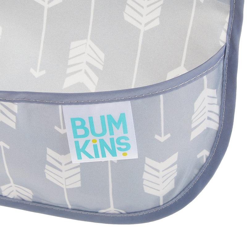 Bumkins SuperBib, Baby Bib, Waterproof Fabric, Fits Babies and Toddlers 6-24 Months â€“ Arrows Pack of 1