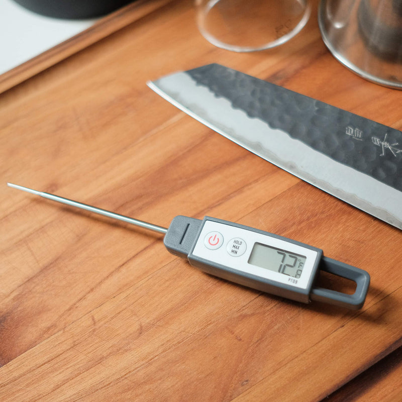 Lavatools PT09 4.5" Commercial Grade Digital Instant Read Meat Thermometer for Kitchen, Food Cooking, Grill, BBQ, Smoker, Candy, Home Brewing, and Oil Deep Frying Chipotle Regular