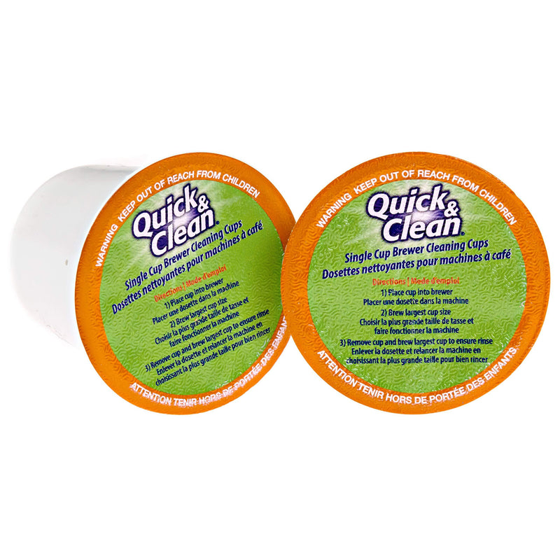 6-Pack of Cleaning Cups for Keurig K-Cup Machines - 2.0 Compatible, Stain Remover, Non-Toxic - By Quick & Clean
