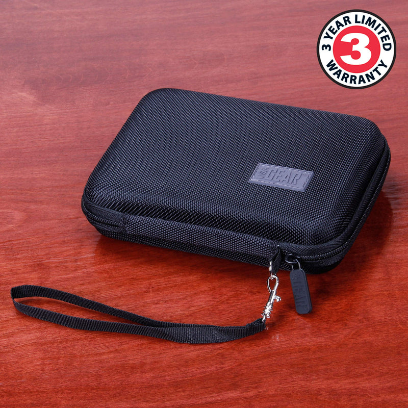 USA GEAR Multimeter Case with Hard Shell Exterior and Wrist Strap - Compatible with Innova 3320 Digital Multimeter, Crenova MS8233D, Klein Tools Multi Meter, and AstroAI Multimeter 2000 - Black