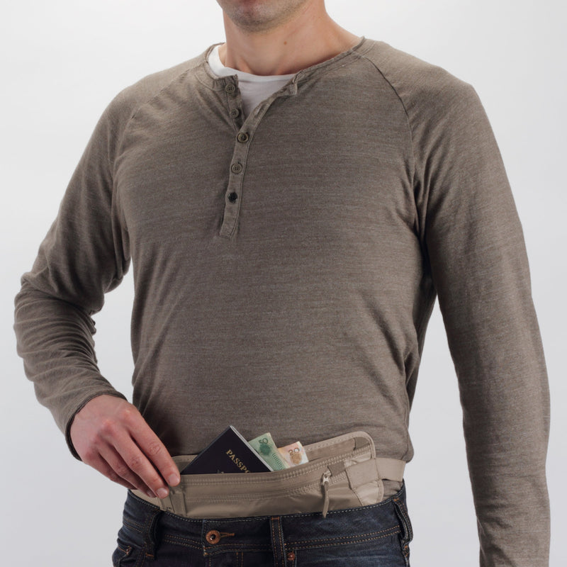 Eagle Creek Undercover Hidden Pocket - Travel Money Belt for Men and Women, Khaki