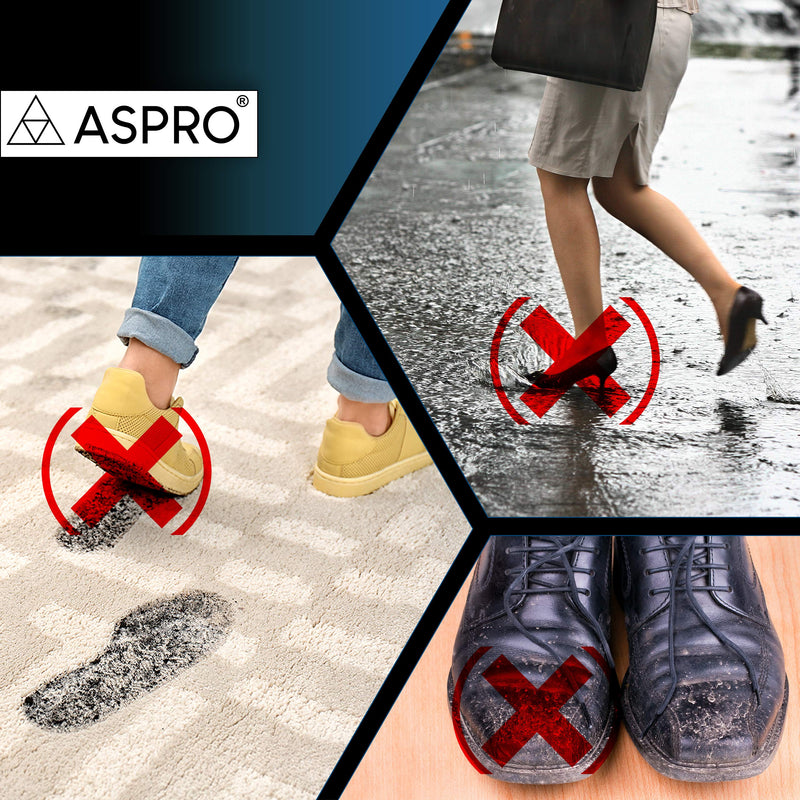 STANDART CPE Overshoes by ASPRO 2.5g Disposable Shoe Covers Protector - Pack of 100 - Waterproof - One Size - Blue 100 Count (Pack of 1)