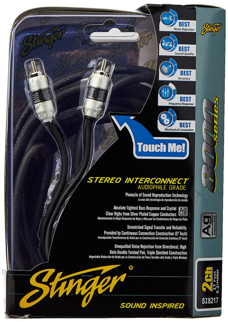 Stinger SI8217 17-Foot 2-Channel 8000 Series Audiophile Grade RCA Interconnect Cable