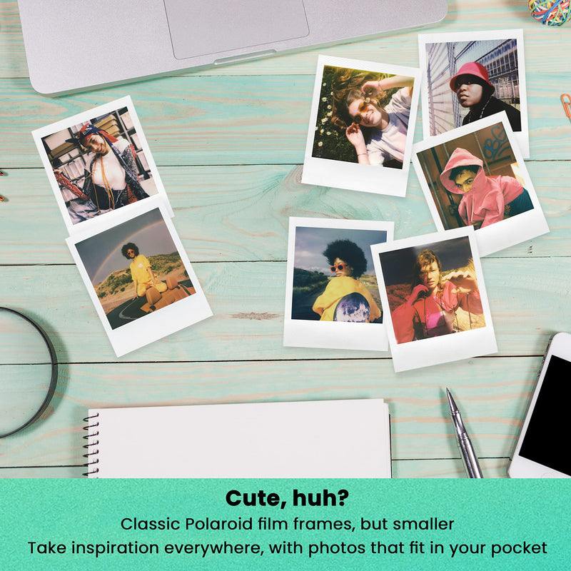 Polaroid GO Color Instant Film â€“ Double Pack (32 Exposures) + Sky Blue Glitter Photo Album (Holds 64 Photos)