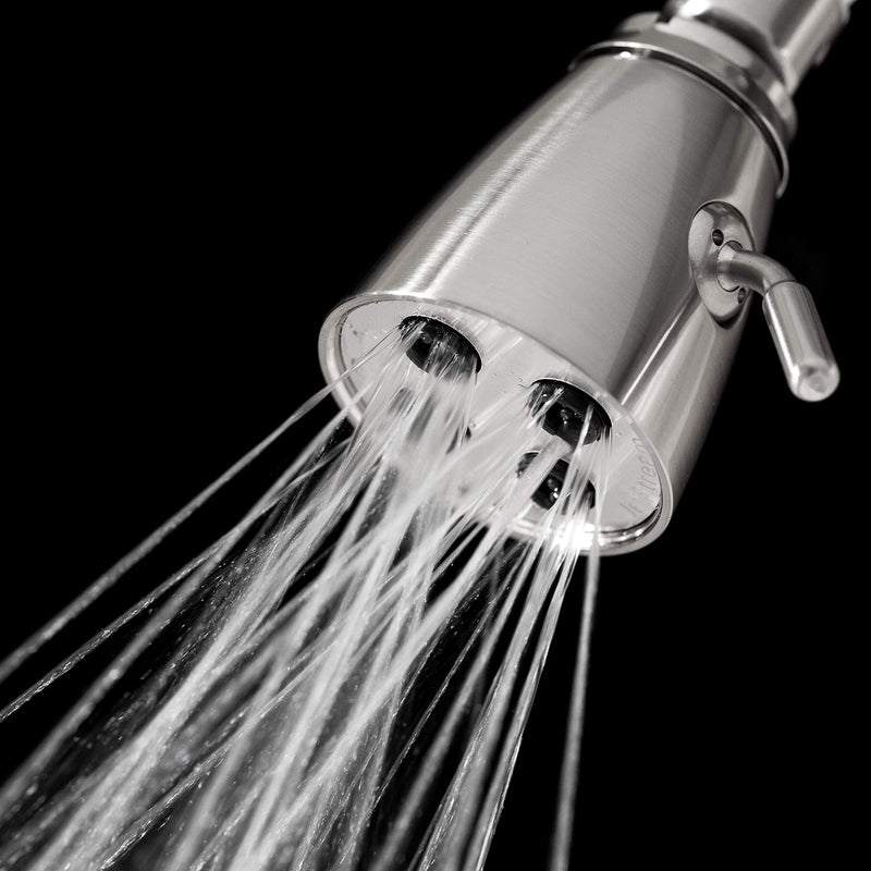 Pacific Bay JetStream Brass 4-Jet Shower Head (Brushed Satin Nickel) Brushed Satin Nickel