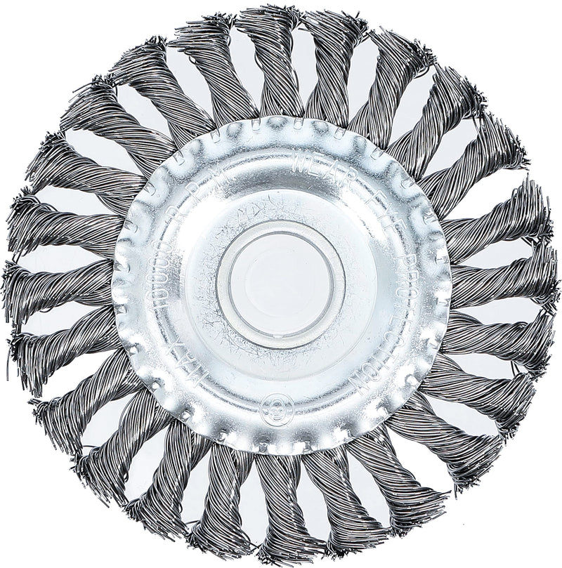 BGS 3986 | Disc brush / plaited round brush | Ø 125 mm | Bore 22.2mm