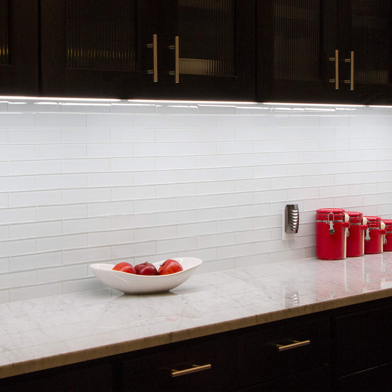 UltraPro 12in. Direct Wire LED Light Fixture, Selectable White, Selectable Brightness, LED Light Strip, Under Cabinet Lighting, 45366 12 in.