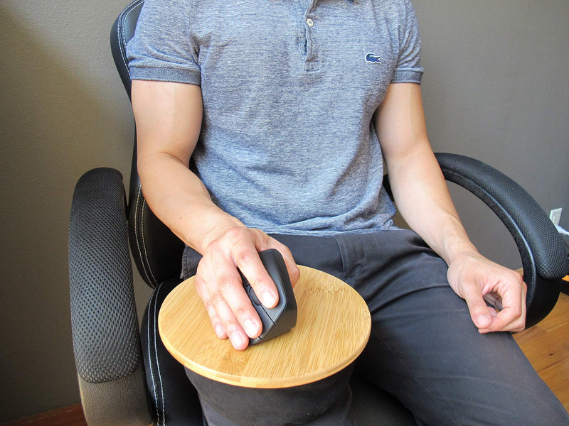 MOJO Beanbag Mousepad - Ergonomic Comfortable Mouse Pad for Sofa, Bed, Lap, Couch, and Anywhere Else (Bamboo Wood) Bamboo Wood