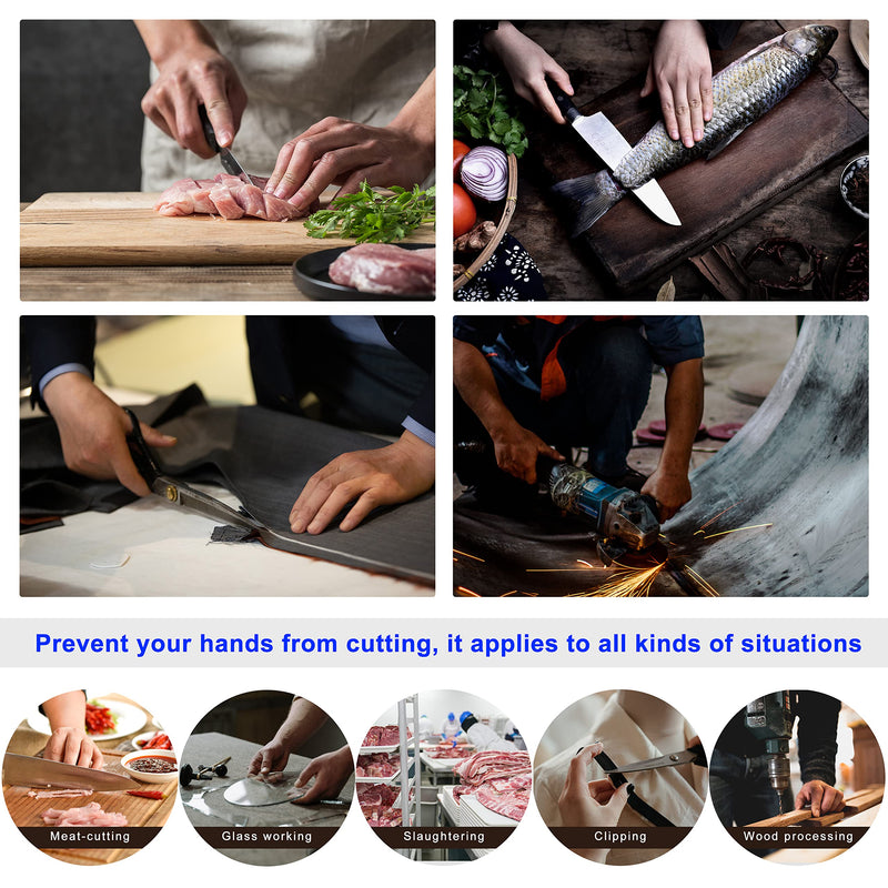 Level 9 Cut Resistant Gloves Stainless Steel Mesh Metal Glove Safety Work Glove for Meat Cutting Kitchen Chef Slicing X-Large