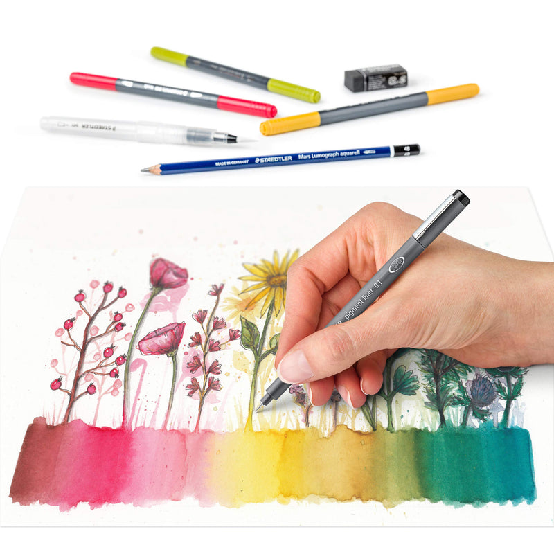 STAEDTLER 61 3001-1 Design Journey floral watercolour set