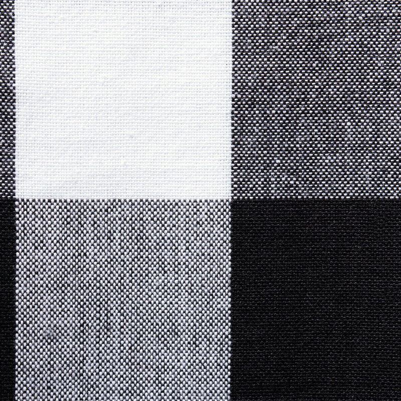 DII Buffalo Check Collection, Classic Farmhouse Table Runner, 14x72", Black & White 14x72"