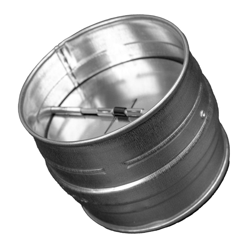 - 4" Inch Backdraft Damper for Straight or Flex Duct. Bathroom Exhaust Fan. Kitchen Hood Exhaust Fan and Different Dryer Fan Backflow Preventer. Steel Damper with Aluminum Valve Flaps (4")