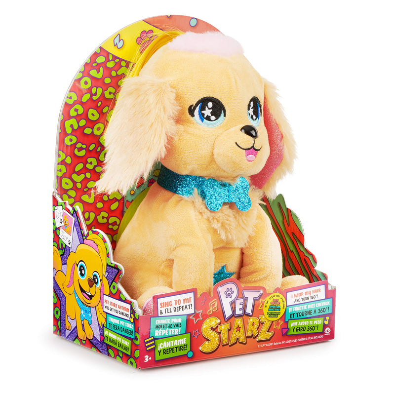 WowWee Pet Starz - Billy The Golden Retriever - Dancing Rockstar Plush Doll