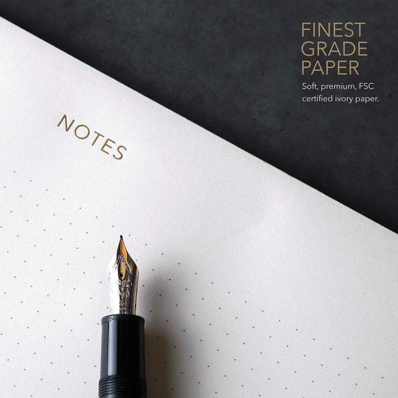 Pinesman - Dotted Luxury Notepad Mouse Pad - Executive's Memo Pad - Paper Desk Pad - Gold Foiled 1