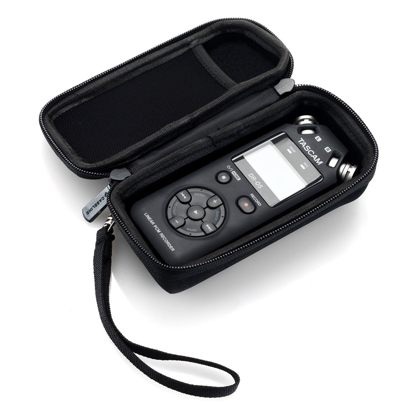 Hard CASE fits TASCAM DR-05 / DR-05X (Version 2/1) Portable Digital Recorder. - Includes Mesh Pocket for Accessories. by Caseling