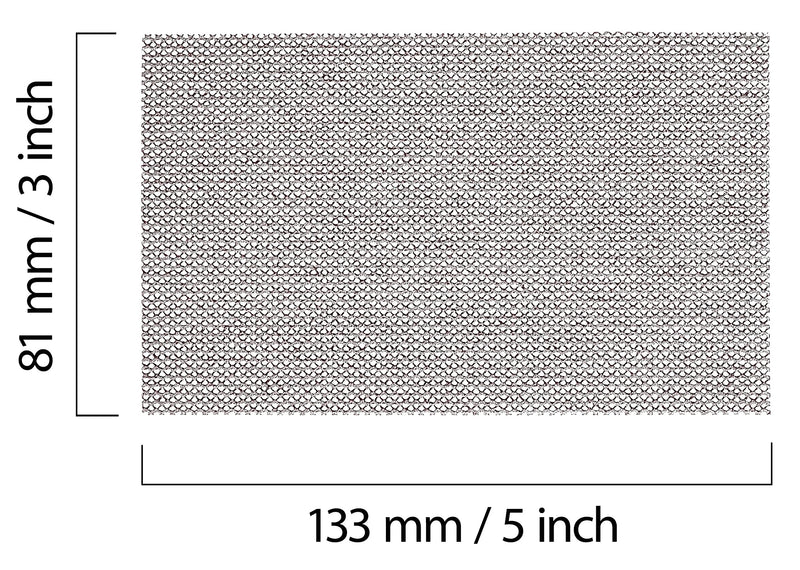 Mirka Abranet mesh sanding strips 81x133 mm Velcro / grain P240 / 10 pieces / for sanding wood, filler, paint, plastic / AE178F1025