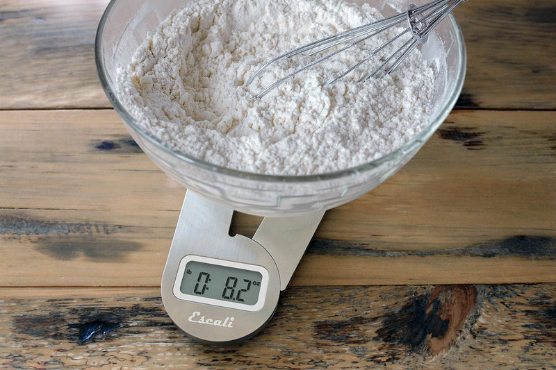 Escali F115 Compact Kitchen Scale, 11 lb/5 kg, Stainless Steel