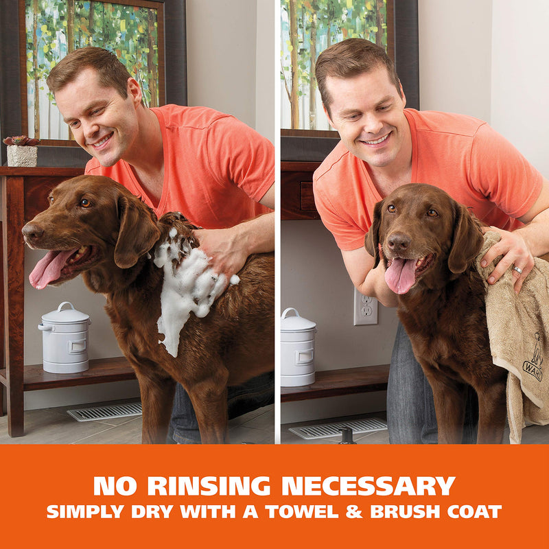 Wahl Pet Friendly Waterless No Rinse Shampoo for Animals – Lavender & Chamomile for Cleaning, Conditioning, Detangling, & Moisturizing Dogs, Cats, & Horses – 7.1 Oz