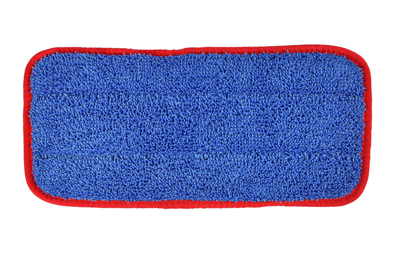 CleanAide All Purpose Twist Yarn Microfiber Mop Pads 10 Inches Red 6 Pack