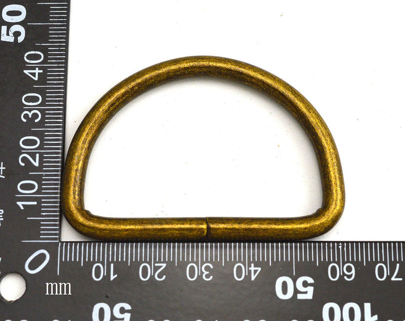 Wuuycoky 2" Inner Diameter D Rings Buckles D-ring Non-welded For Webbing Strapping Color Optional Bronze X 6pcs