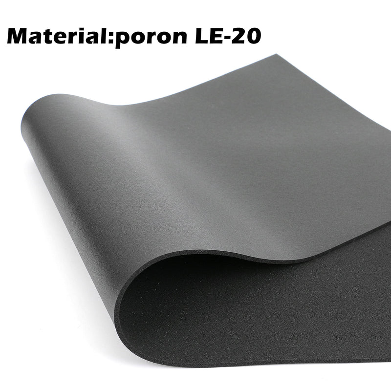 HONKID Keyboard Foam, Sound Dampening Foam for Mechanical Keyboard Bottom, Made of LE-20 Poron, Black (H 3mm) Thickness:3mm