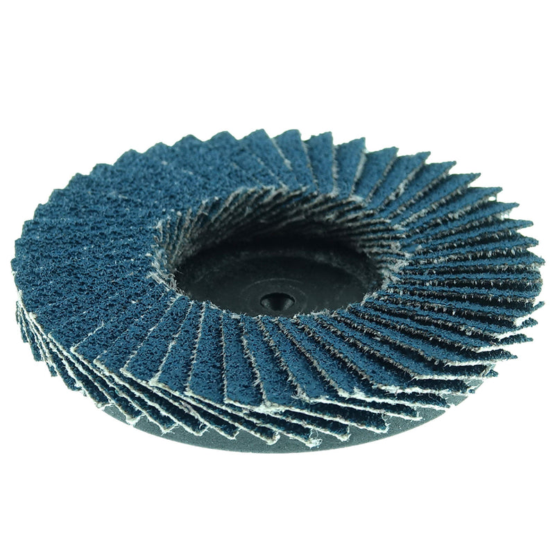 Weiler 50959 2" Bobcat Mini Abrasive Flap Disc, Flat (TY27), Type R Mount, 80Z (Pack of 10) 80 Grit R Mount TYPE 27