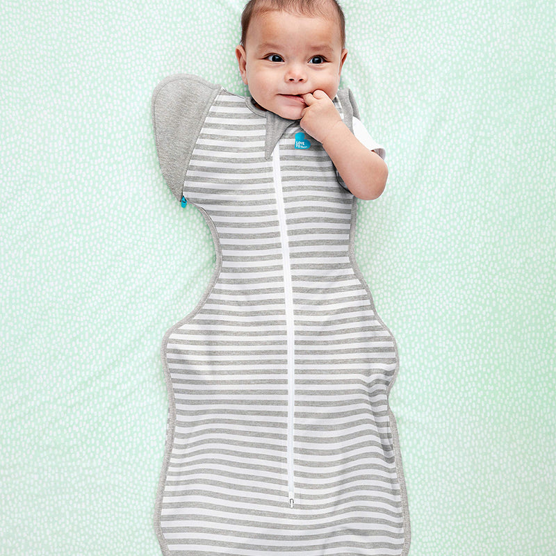Love To Dream Swaddle UP Transition Bag, Gray, Large, 19-24 lbs., Patented Zip-Off Wings, Gently Help Baby Safely Transition from Being swaddled to arms Free Before Rolling Over Large (Pack of 1)