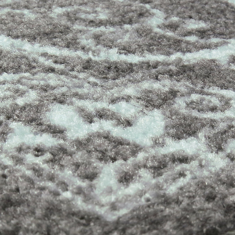Maples Rugs Pelham Vintage Kitchen Rugs Non Skid Washable Accent Area Carpet [Made in USA], 1'8 x 2'10, Grey/Blue Blue/Grey