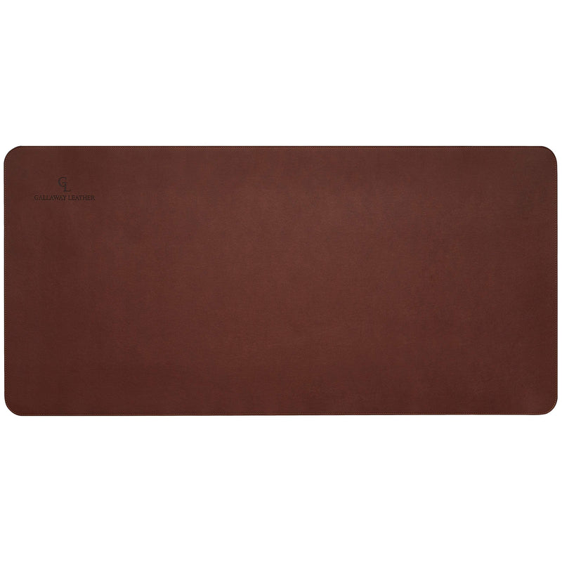 Gallaway Leather Desk Pad â€“ 36 x 17 inch - Desk Mat Home Office Desk Accessories Desktop Protector XXL Mouse Pad Writing Desk Blotter (Dark Brown)