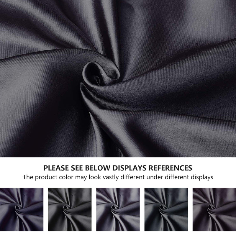 Love's cabin Silk Satin Pillowcase for Hair and Skin (Black, 20x26 inches) Slip Pillow Cases Standard Size Set of 2 - Satin Cooling Pillow Covers with Envelope Closure Black Standard(20"x26")