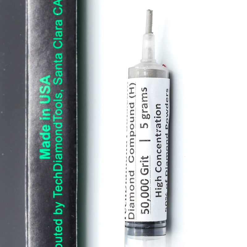 TechDiamondTools Kit of 3 Diamond Polishing Compound Polishing Paste 5000 14000 50000 Grit for Marble Glass Metal Rock Jewelry Resin Silver Gemstone with High Concentration of Diamond Powder USA Made 50000 14000 5000 grit