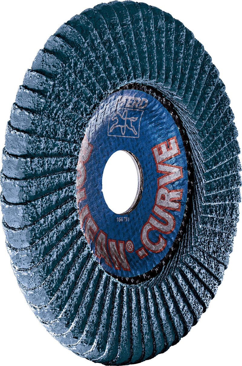 PFERD serrated washer POLIFAN CURVE 2 pieces | Ø 125 mm, width M (11 mm), Z40, SGP STEELOX | 69398197 for precise fillet weld processing, width M (11 mm)