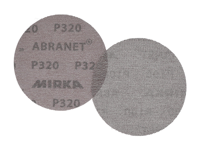 Mirka 9A-232-320 Abranet 5" 320 Grit Mesh Abrasive Dust Free Sanding Discs (Box of 50 Discs),grey