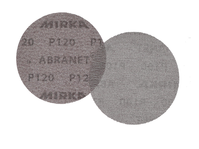 Mirka 9A-232-120 5-Inch 120 Grit Mesh Abrasive Dust Free Sanding Discs, Box of 50 Discs (Packaging May Vary)