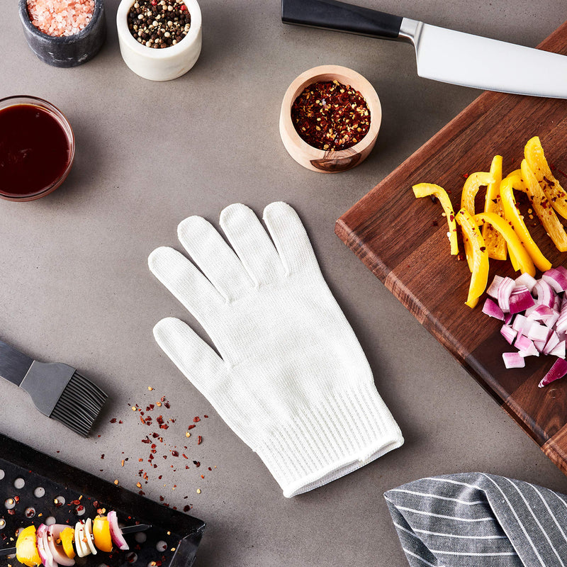 Mercer Culinary Cut Glove, Large, White White / Level A5 Large (pack of 1)