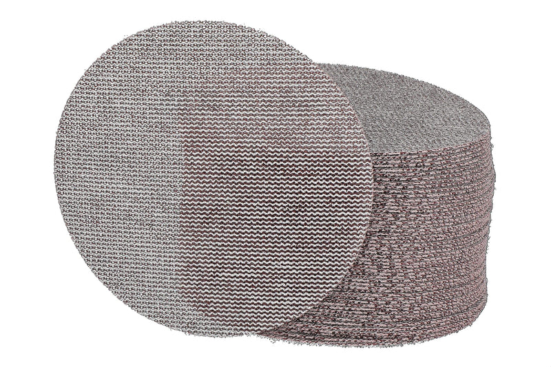 Mirka 9A-232-320 Abranet 5" 320 Grit Mesh Abrasive Dust Free Sanding Discs (Box of 50 Discs),grey