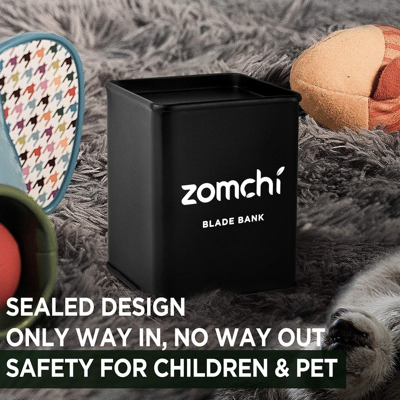 Zomchi Razor Blade Bank for Safety Razor Blade Storagement, Used Double Edge Safety Razor Blade Disposal Case