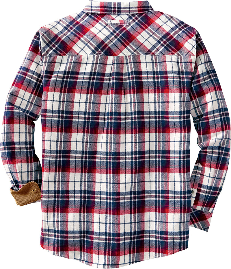Legendary Whitetails Men's Buck Camp Flannel Shirt Americana Plaid Small