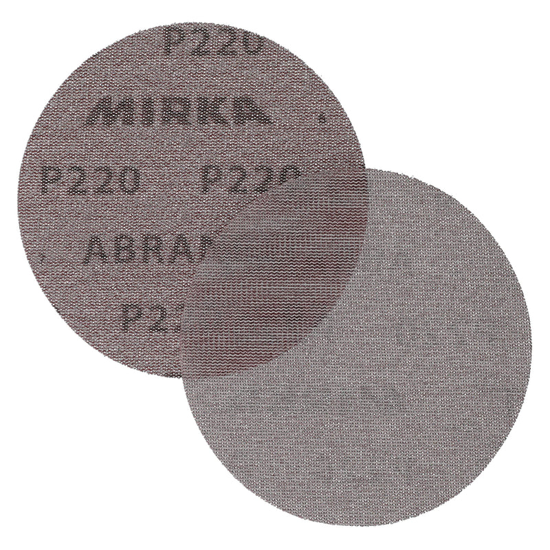 Mirka 9A-232-220 5-Inch 220 Grit Mesh Abrasive Dust Free Sanding Discs, Box of 50 Discs